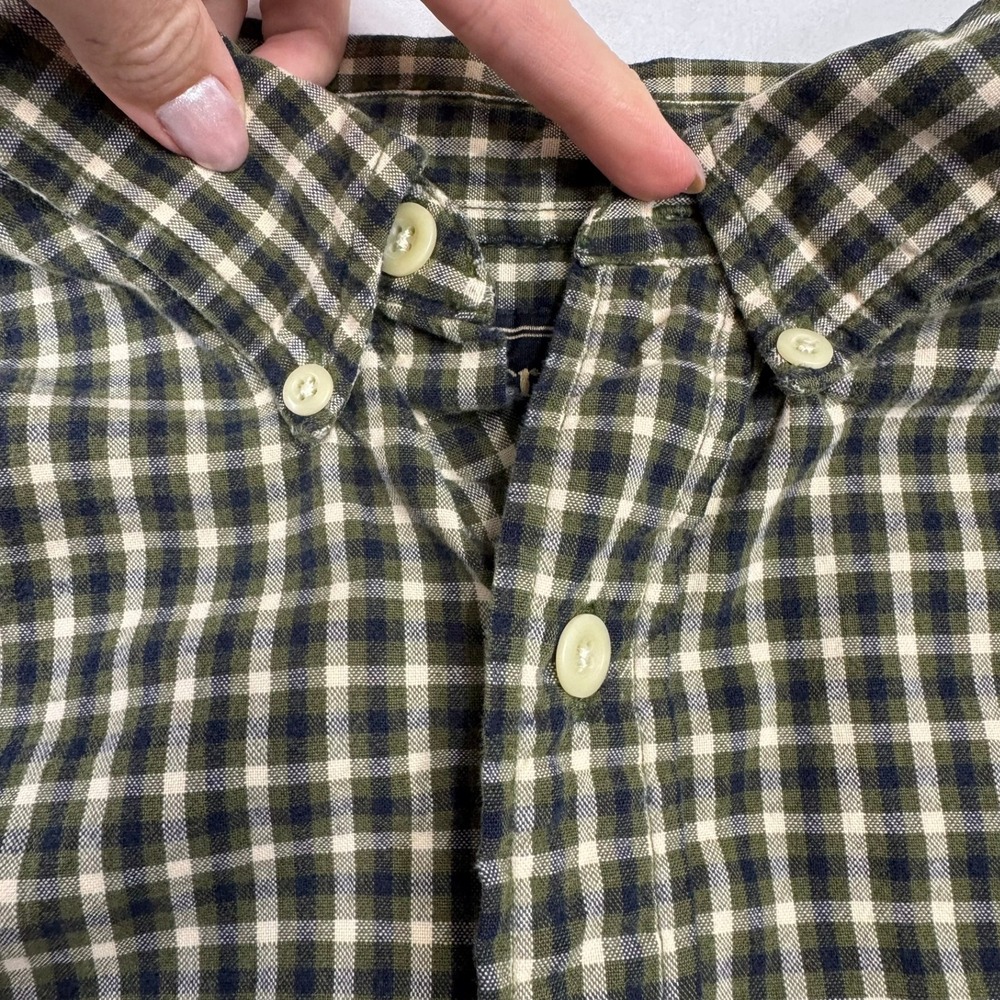 Abercrombie & Fitch Mens XL Gingham Button Down Shirt Y2K Vintage Cotton - Picture 6 of 8